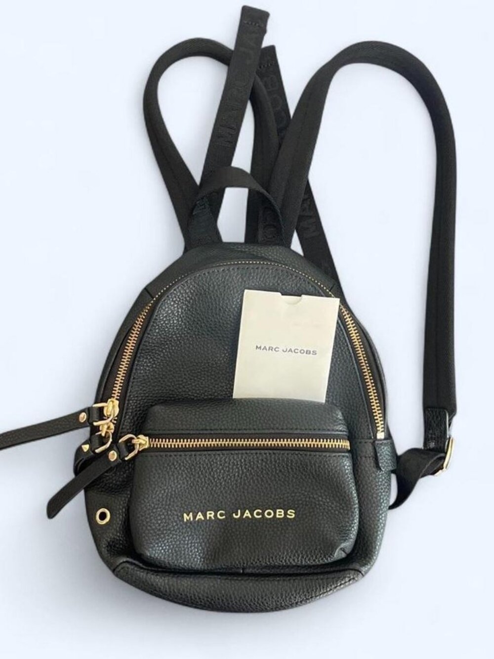Marc Jacobs Black Leather Mini Backpack